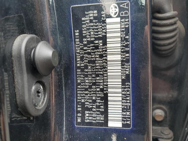 2018 TOYOTA COROLLA L 5YFBURHE5JP791215