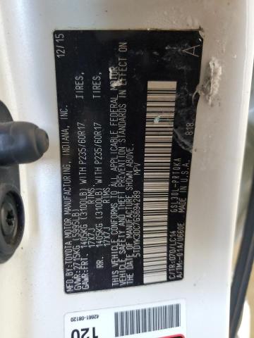 2016 TOYOTA SIENNA XLE 5TDYK3DC7GS694289