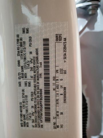 2023 FORD F150 RAPTOR 1FTFW1RG8PFB20800