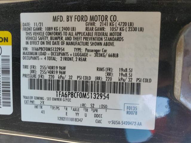 2021 FORD MUSTANG GT 1FA6P8CF0M5132954