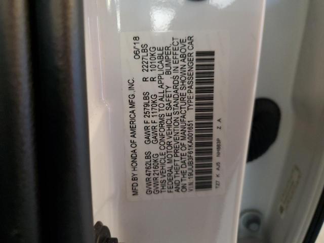 2019 ACURA TLX TECHNOLOGY 19UUB3F61KA001651