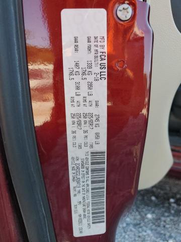 2018 DODGE GRAND CARAVAN SXT 2C4RDGCG1JR264719