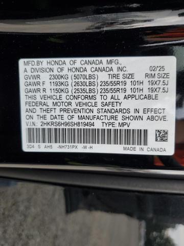 2025 HONDA CR-V SPORT TOURING 2HKRS6H96SH819494