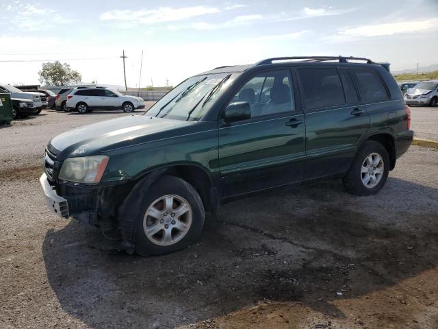 TOYOTA HIGHLANDER 2003 green  gas JTEHF21A830155206 photo #1