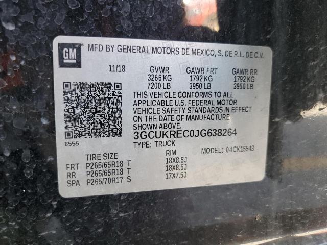2018 CHEVROLET SILVERADO - 3GCUKREC0JG638264