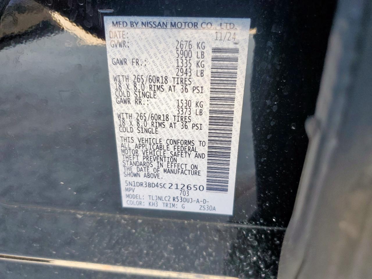 Lot #3309724861 2025 NISSAN PATHFINDER ROCK CREEK