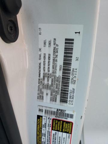 2019 TOYOTA TUNDRA DOUBLE CAB SR 5TFUY5F12KX821537