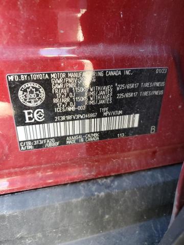 2023 TOYOTA RAV4 XLE 2T3R1RFV3PW346867