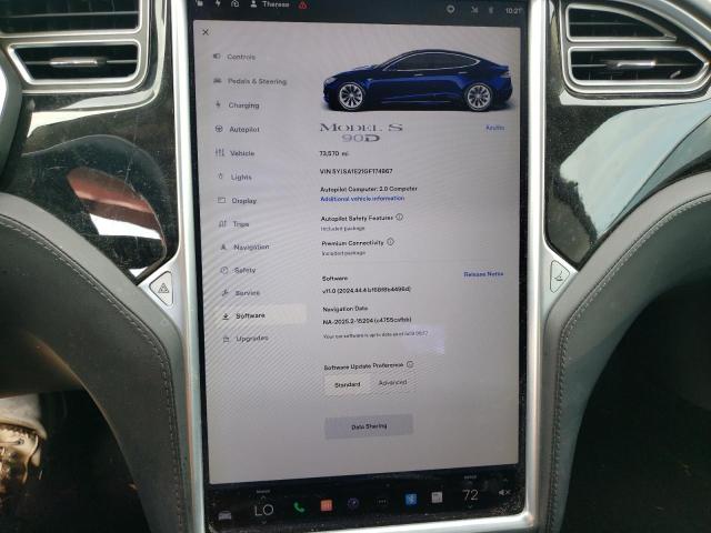 2016 TESLA MODEL S 5YJSA1E21GF174967