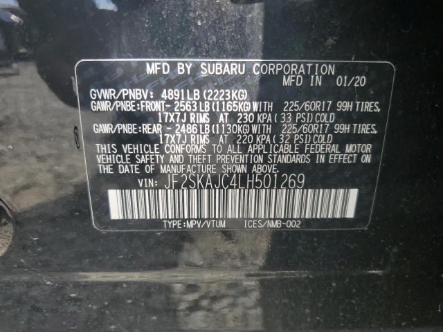 2020 SUBARU FORESTER P JF2SKAJC4LH501269