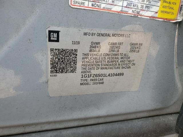2020 CHEVROLET BOLT EV PR 1G1FZ6S01L4104499