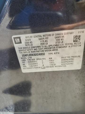 2016 CHEVROLET EQUINOX LS 2GNFLEEK3G6249832