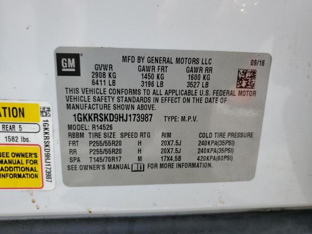 2017 GMC ACADIA LIM 1GKKRSKD9HJ173987