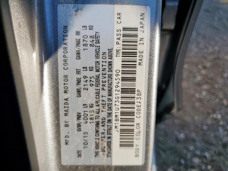 2016 MAZDA 3 SPORT JM1BM1U73G1294590