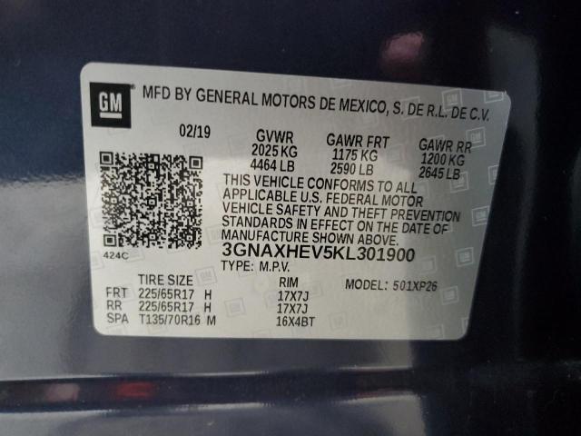 2019 CHEVROLET EQUINOX LS 3GNAXHEV5KL301900