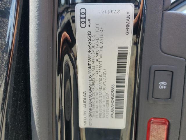 2017 AUDI A4 PREMIUM WAUENAF42HN025856