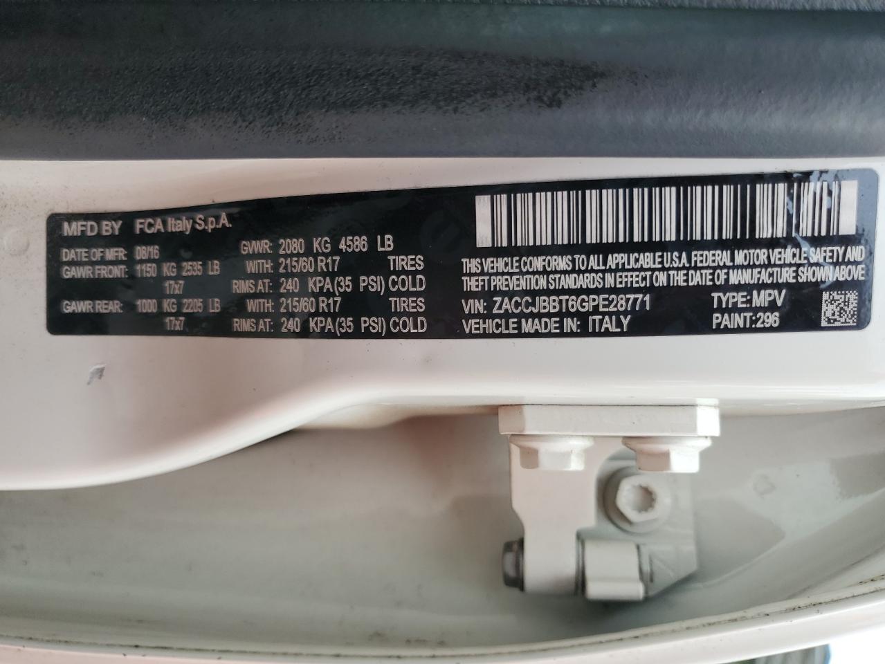 JEEP RENEGADE LATITUDE