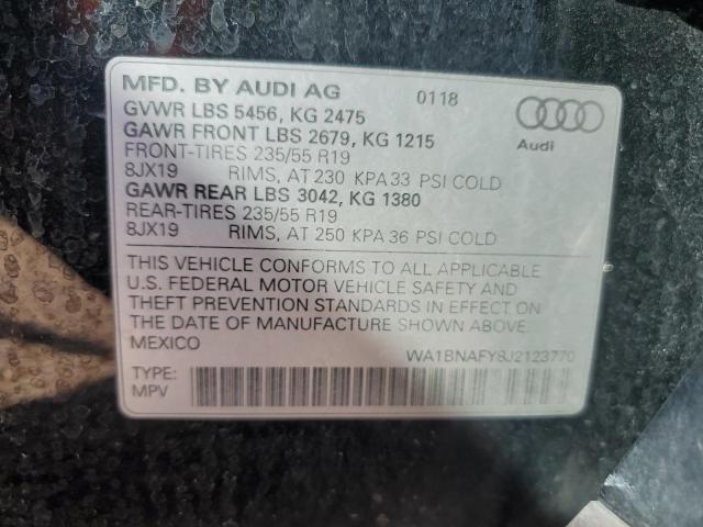 2018 AUDI Q5 PREMIUM WA1BNAFY8J2123770