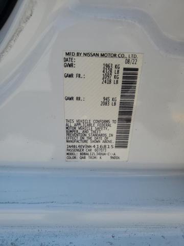 2022 NISSAN ALTIMA SL 1N4BL4EV3NN416815