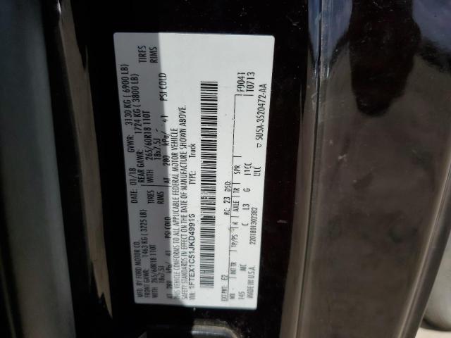 2018 FORD F150 SUPER CAB 1FTEX1C51JKD49916