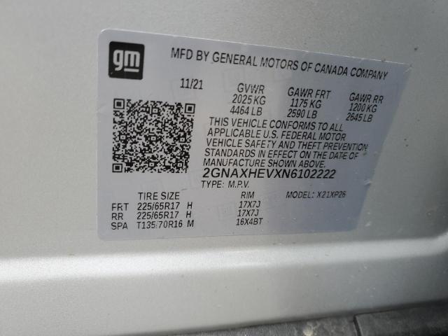 2022 CHEVROLET EQUINOX LS #3308377286