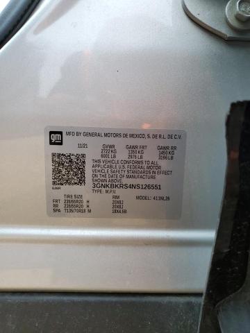 2022 CHEVROLET BLAZER RS - 3GNKBKRS4NS126551