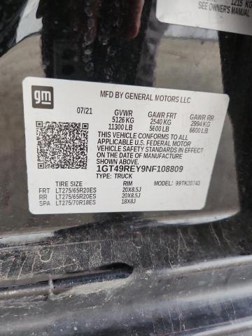 2022 GMC SIERRA K2500 DENALI 1GT49REY9NF108809