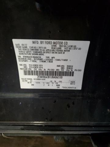 2018 FORD FLEX SEL 2FMHK6C81JBA06550