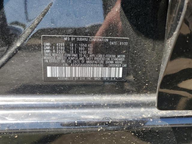 2022 SUBARU IMPREZA PR 4S3GKAV65N3606430