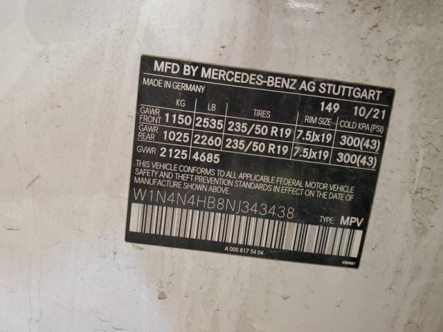 2022 MERCEDES-BENZ GLA 250 4M W1N4N4HB8NJ343438