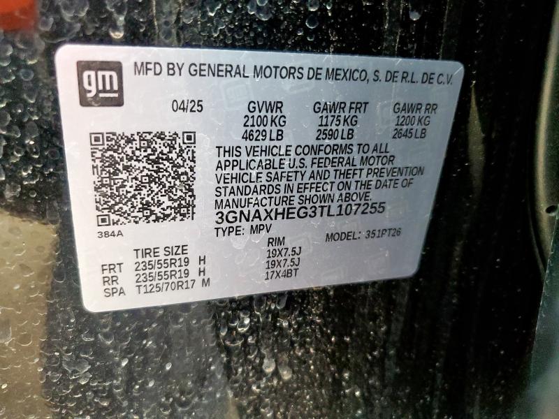 2026 CHEVROLET EQUINOX LT 3GNAXHEG3TL107255