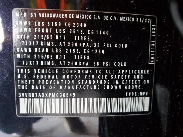 2023 VOLKSWAGEN TIGUAN S 3VVRB7AXXPM036549