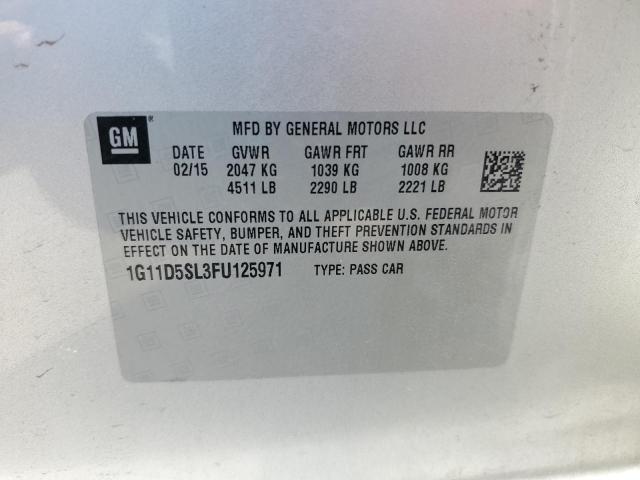 2015 CHEVROLET MALIBU 2LT 1G11D5SL3FU125971