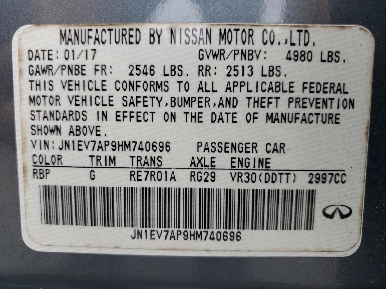 INFINITI Q50 PREMIUM