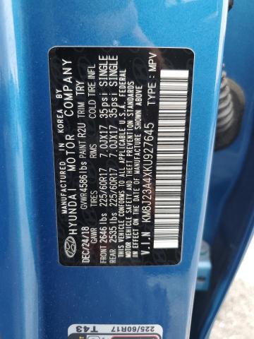2019 HYUNDAI TUCSON SE KM8J23A4XKU927645