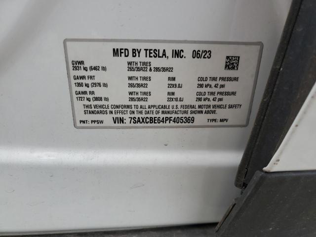2023 TESLA MODEL X 7SAXCBE64PF405369