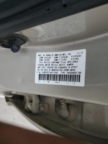 2017 HONDA ACCORD LX 1HGCR2F37HA110891