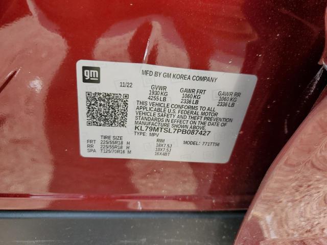 2023 CHEVROLET TRAILBLAZER RS KL79MTSL7PB087427
