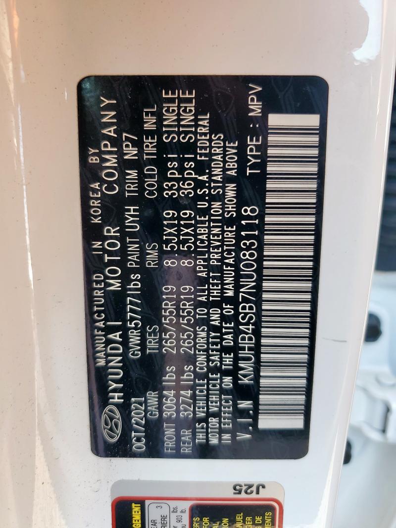 2022 GENESIS GV80 BASE KMUHB4SB7NU083118