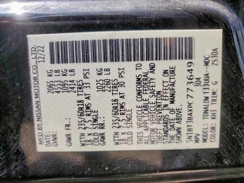 2023 NISSAN ROGUE SV - 5N1BT3BAXPC773649