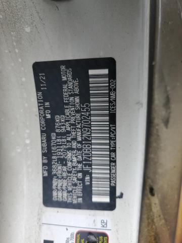 2022 SUBARU BRZ PREMIU JF1ZDBB12N9702455