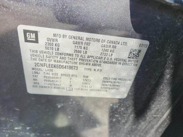 2013 CHEVROLET EQUINOX LT - 2GNFLEEK6D6418673