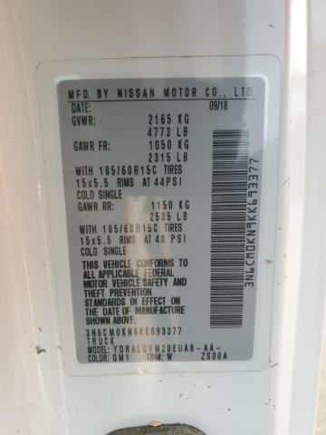 2019 NISSAN NV200 2.5S 3N6CM0KN9KK693377