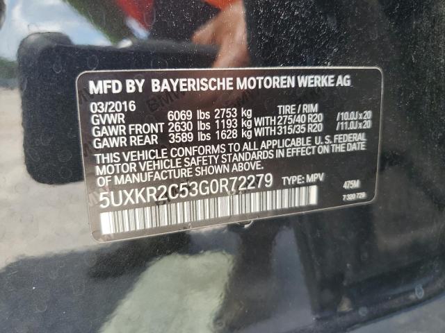 2016 BMW X5 SDRIVE3 5UXKR2C53G0R72279