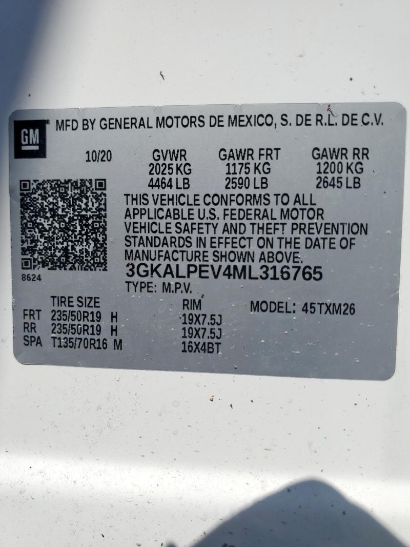 2021 GMC TERRAIN SL 3GKALPEV4ML316765