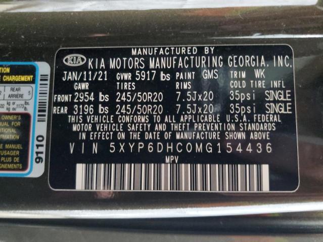 2021 KIA TELLURIDE 5XYP6DHC0MG154436