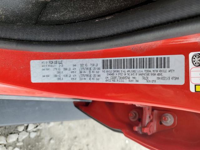 2019 RAM 1500 REBEL 1C6SRFLT3KN805740