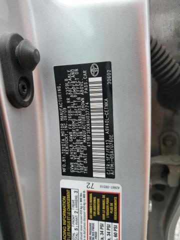 2010 TOYOTA CAMRY BASE - 4T1BF3EK8AU037774