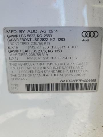 2015 AUDI Q5 PREMIUM WA1DGAFP7FA004468
