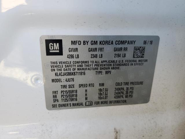 2019 BUICK ENCORE PRE KL4CJASB6KB711816